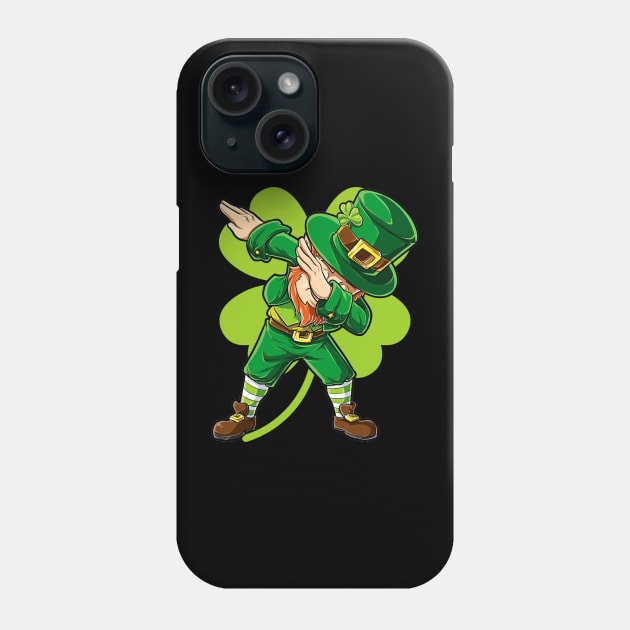 St Patricks Day Dabbing Leprechaun Phone Case by Otis Patrick