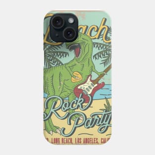 Beach Dinossaur summer rock sand festival Phone Case