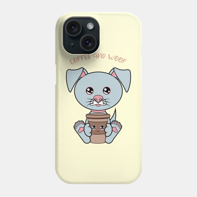 All I Need is Coffee and dogs, coffe and dogs Phone Case by JS ARTE