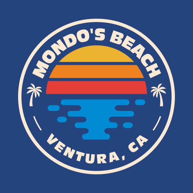 Retro Mondo's Beach Ventura California Vintage Beach Surf Emblem by Now Boarding