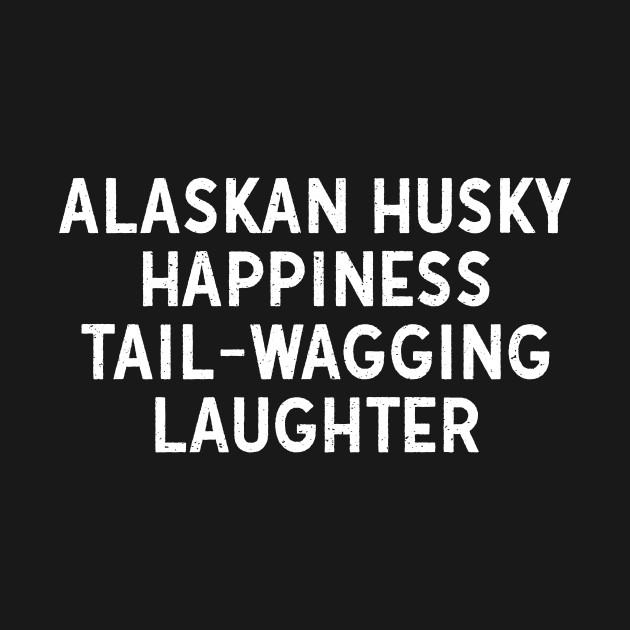 Alaskan Husky Happiness Tail-Wagging Laughter by trendynoize