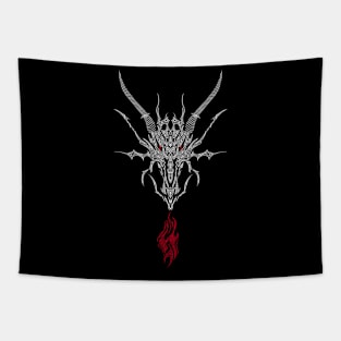 Danger white dragon Tapestry