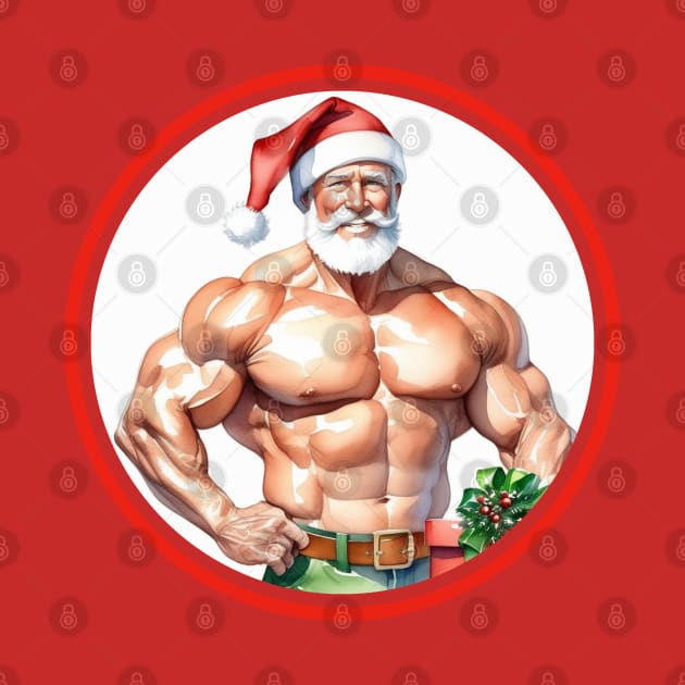 Bodybuilder Santa Claus by muscle