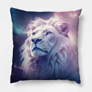 Lion Wild Animal Majestic Wilderness Surrealist Pillow