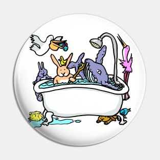 Wash Your Whale Pin