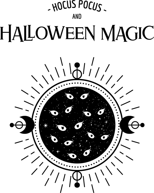 Hocus Pocus and Halloween Magic Happy Halloween! Kids T-Shirt by DQOW