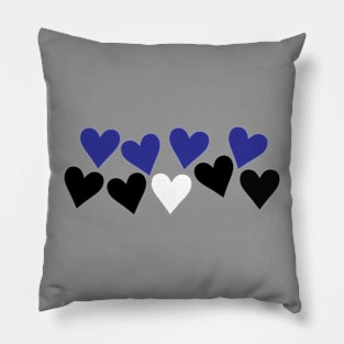 Hearts Leather Pride Pillow