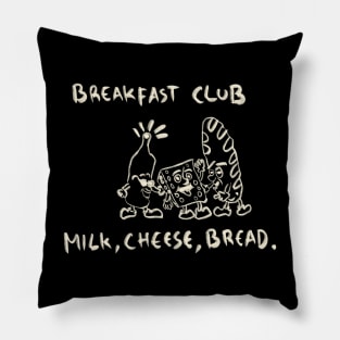 Breakfast Club With Milk, Cheese, Bread. Pillow