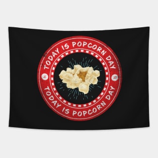 Today is Popcorn Day Tapestry