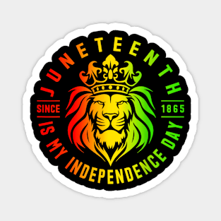 Juneteenth Is My Independence Day Since 1865 Black Freedom Magnet