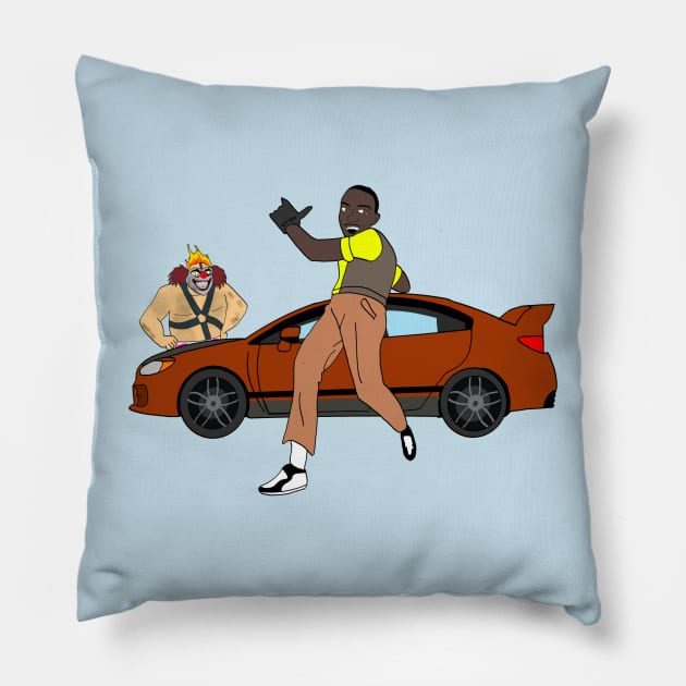 Twisted Racer Pillow by Oh Hey It’s Mikes Stuff