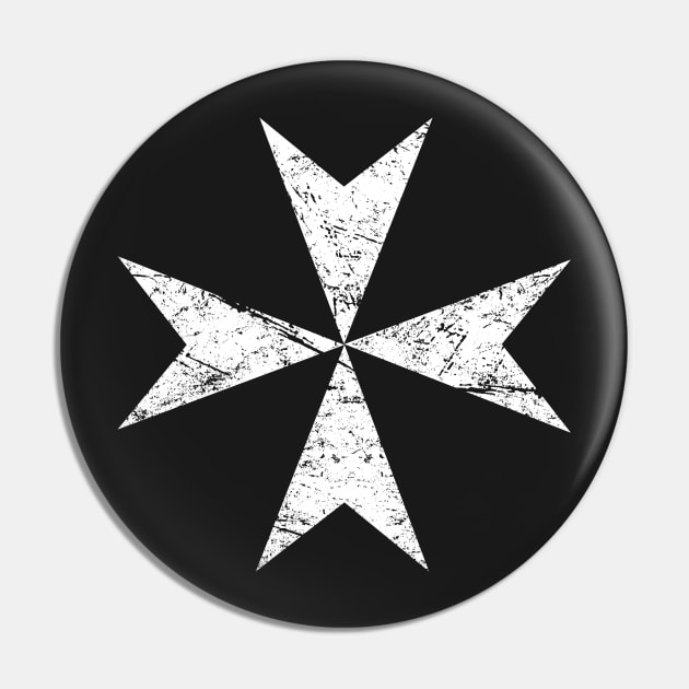 Crusader Maltese Cross Pin by MeatMan