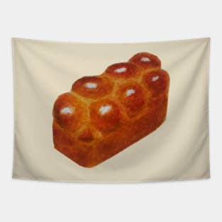 Brioche bread loaf watercolour painting Tapestry