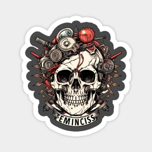 Garage Skull Design Magnet