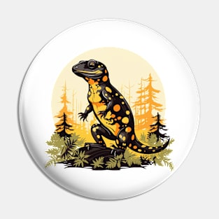 Fire Salamander Pin