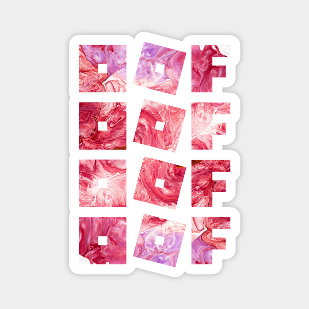 Roblox Logo Game Oof Ripetitive Red Paint Gamer Roblox Magnet Teepublic - pink roblox logo