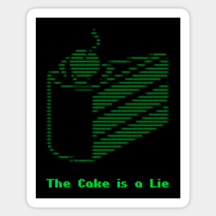 The Cake Is A Lie Stickers Teepublic