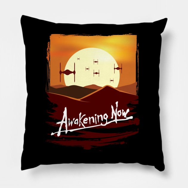 Awakening Now -TIE FIGHTERS Pillow by MatamorosGraphicDesign