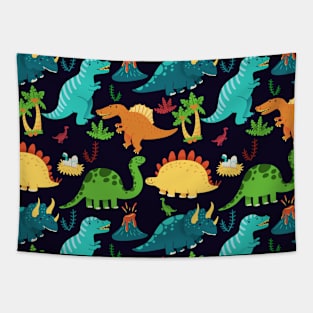 Cute Dinosaurs Pattern Tapestry