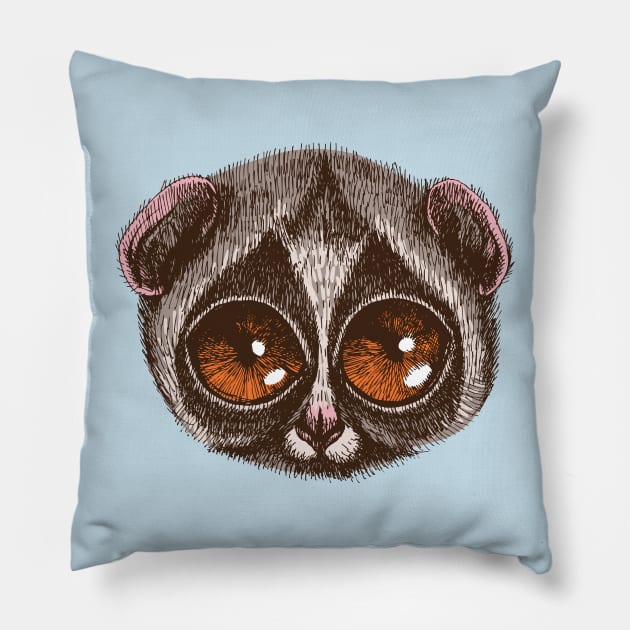 Slow Loris Pillow by AnimalsFashion