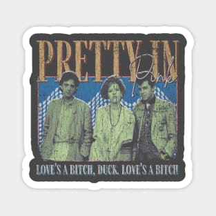 Pretty In Pink Vintage 1986 // Movie Original Fan Design Artwork Magnet