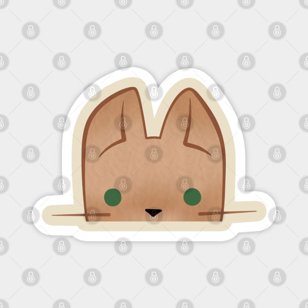 Peeking Cat Magnet by Catt Bonilla