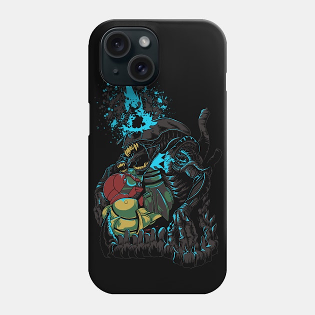 Alien Hunter Phone Case by CoinboxTees