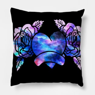 Galaxy Heart Pillow