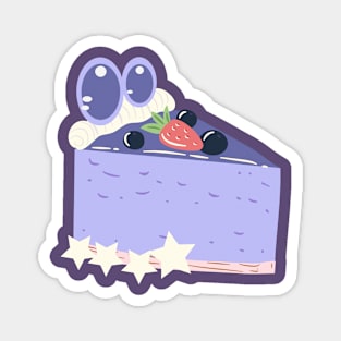 Cake Slice Dark Purple Ver Magnet