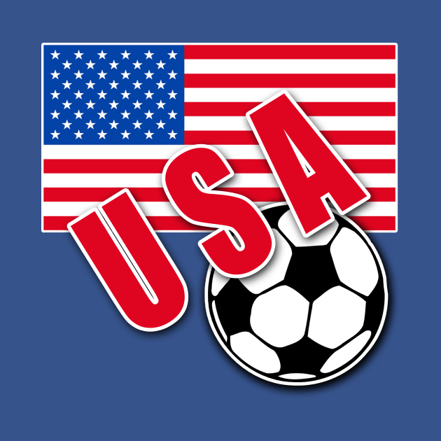 USA Soccer Ball and Flag by Scarebaby