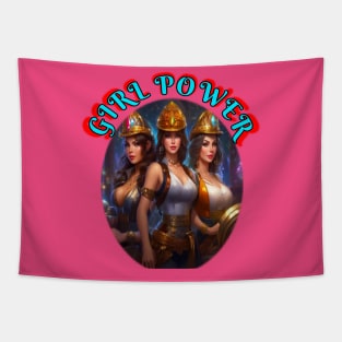 Girl Power, construction crew Tapestry