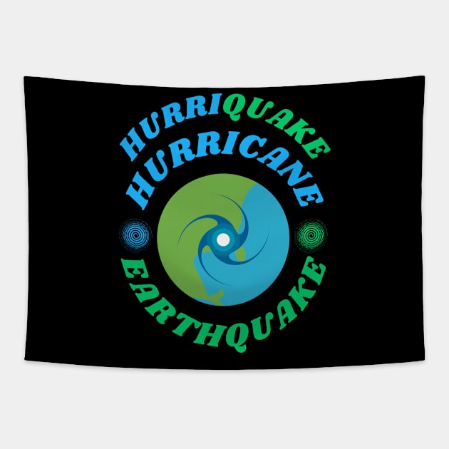 Hurriquake Hurricane Earthquake 2023 California Tapestry by Shean Fritts 