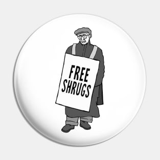 Free Shrugs Pin