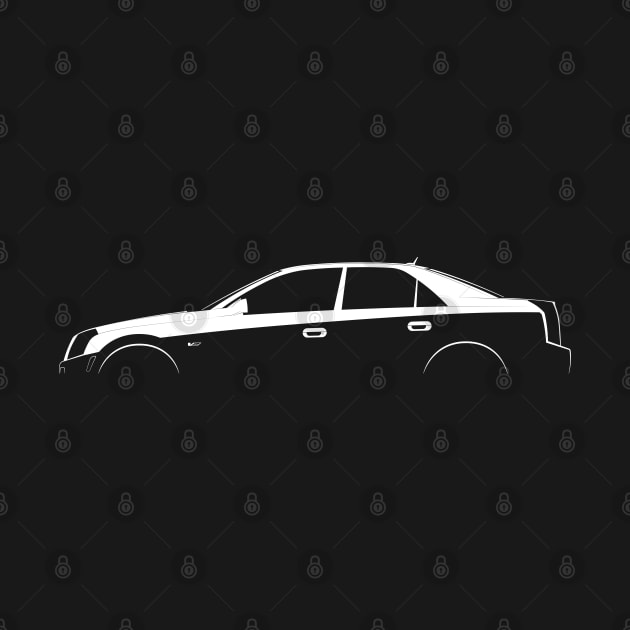 Cadillac CTS-V (2005) Silhouette by Car-Silhouettes