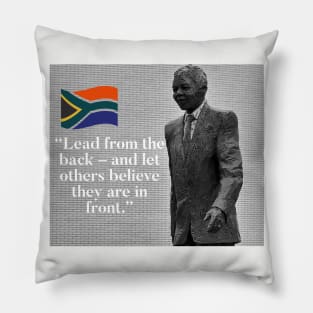 Nelson Mandela - Lead From The Back Pillow