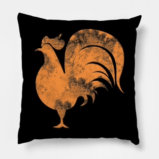 Retro Rooster Pillow