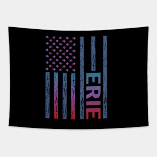 Blue Red Flag - Erie Tapestry