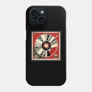 Record Store Merch Vinyl Record Platinum Red Phone Case