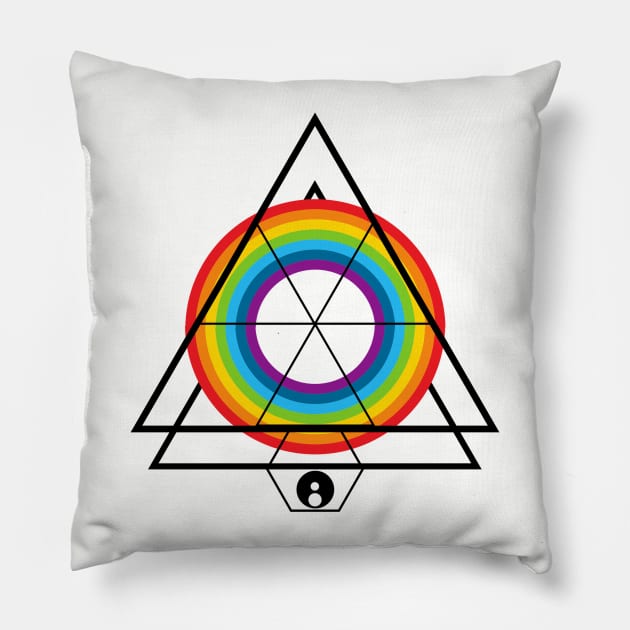 Astral Rainbow #4 Pillow by wanderingteez