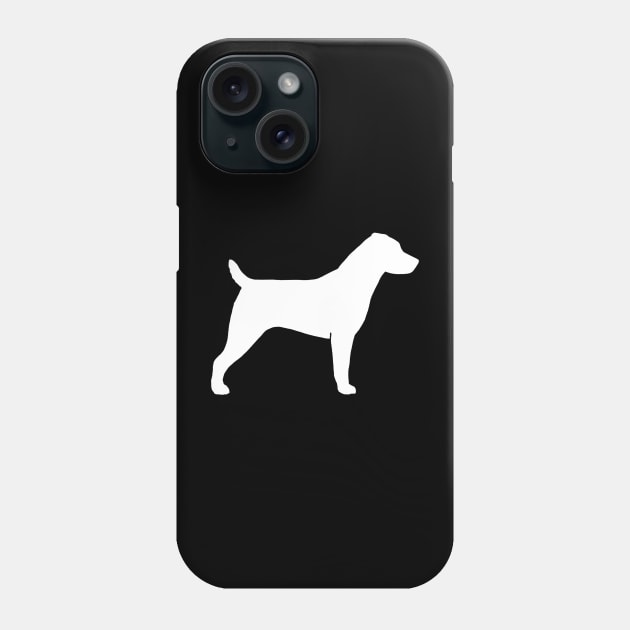 Jack Russell Terrier Silhouette Phone Case by Coffee Squirrel