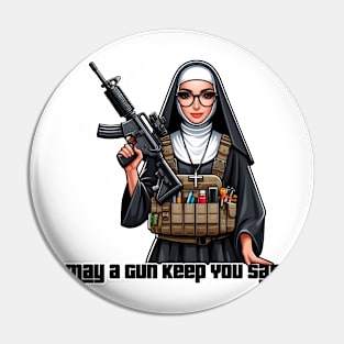 Gun Bless You Pin