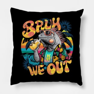 Bruh we out Galapagos marine iguana adventures. Summer vibes Pillow