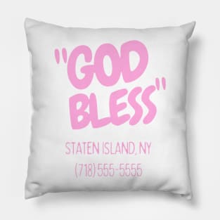 God bless staten island - Funny Pillow