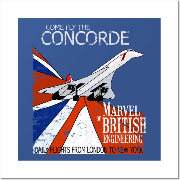 Concorde Airplane Poster, Vintage Airplane Poster