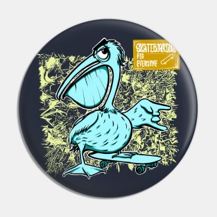 Pelican Skateboarding Pin