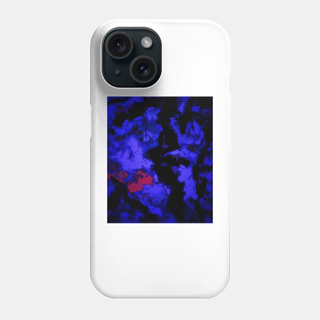 Interruption blue Phone Case by Keith Mills