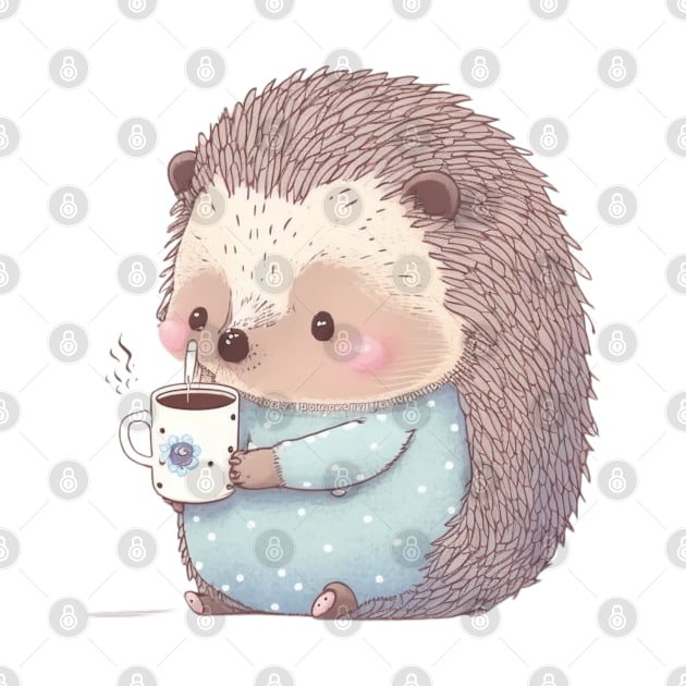 Hedgehog cute kawaii by SimoneSpagnuolo