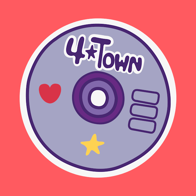 4*TOWN sticker from music video by HoneyLiss