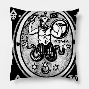 Esoteric shirt - Abraxas Gnostic God symbol Occult Alchemy Gnosticism mythology Pillow