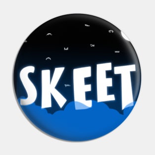 Skeet Language in Air over Moon Pin